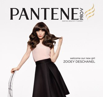 Продукты Pantene будет рекламировать Зоуи Дешанель.